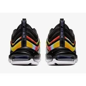 US11 Nike Ck0841-001 Airmax97 Airmax 97  Black/Rainbow Size F126 Shoes | Us11 Nike Ck841001 Airmax97 Airmax 97 Blackrainbow  main image 2
